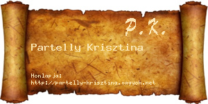 Partelly Krisztina névjegykártya